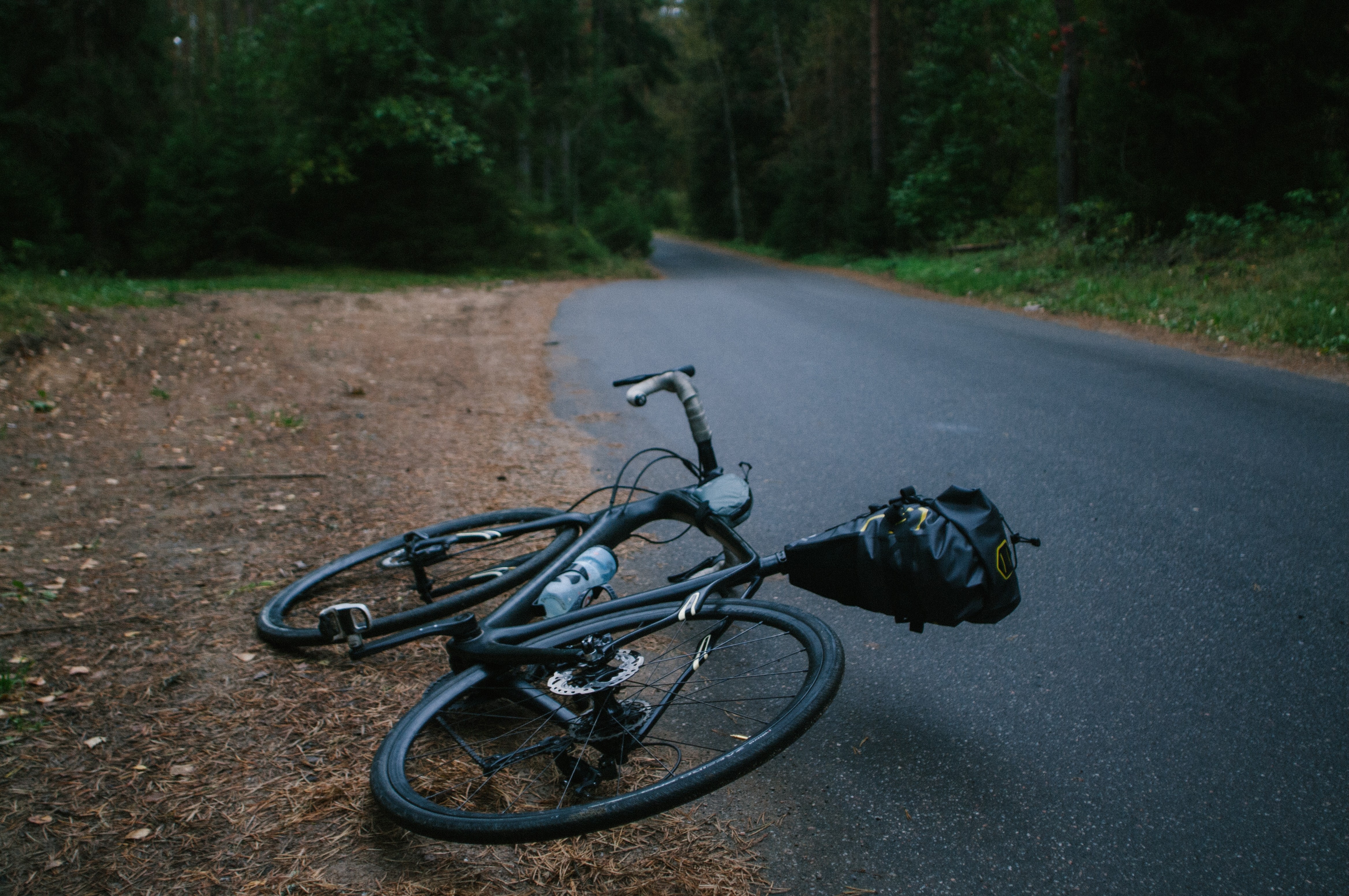 Bicycle on a road