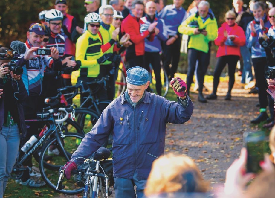 Russ Mantle with his bike