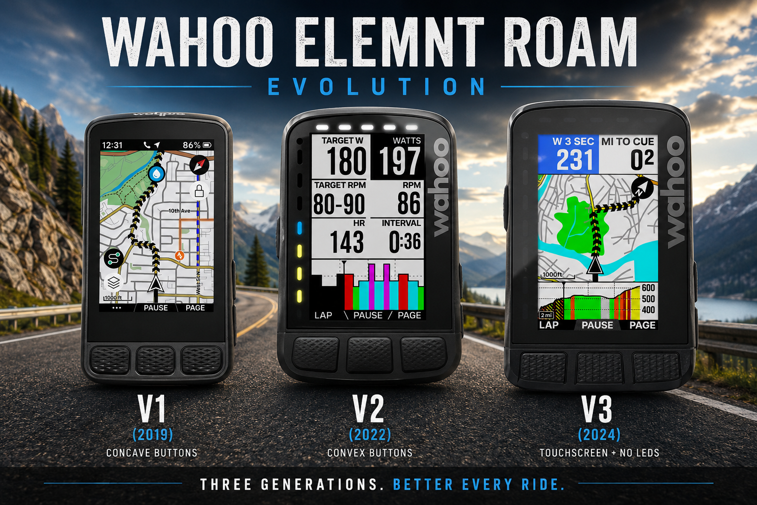 Wahoo Riding The Wahoo ELEMNT ROAM Evolution | Velonut