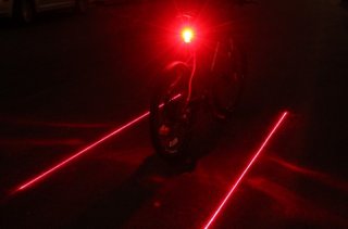 NiteRider Sentinel 250 laser lanes