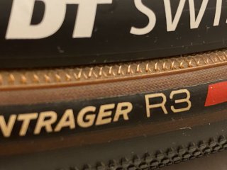 Close-up of Bontrager R3 sidewall